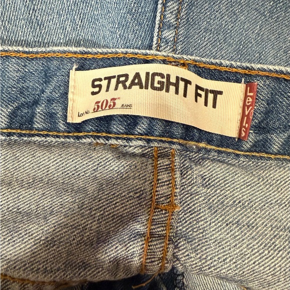 Levi’s 505 Straight Leg Jeans Classic Wash Size 36x29 - Picture 3 of 3